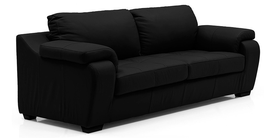 Tribunal Leather Sofa (Licorice)